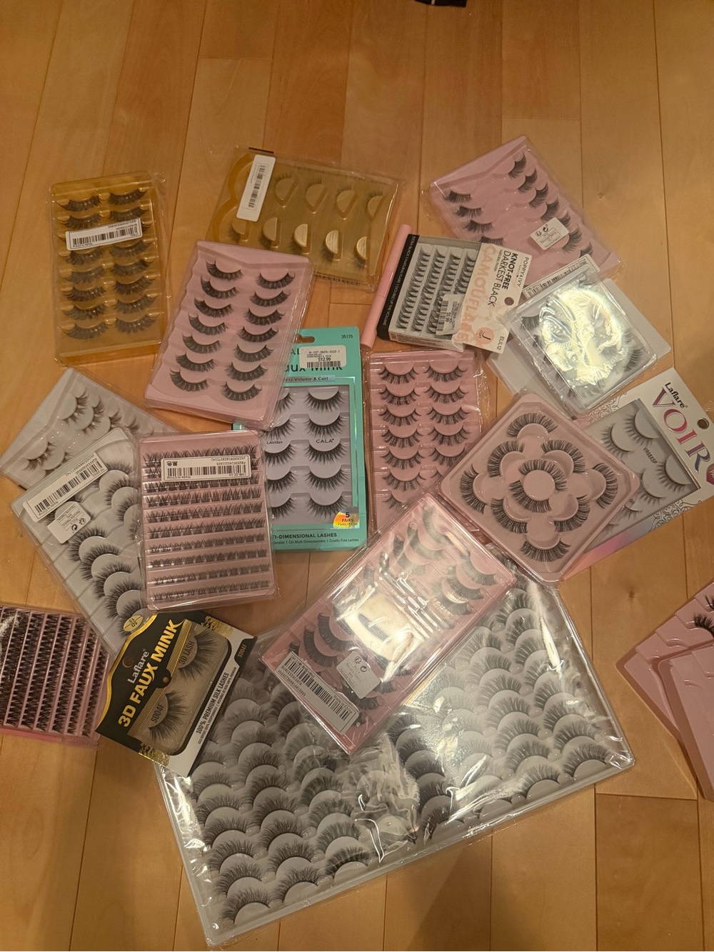 Mixed Pack False Eyelashes Multipack - Black - Unbranded